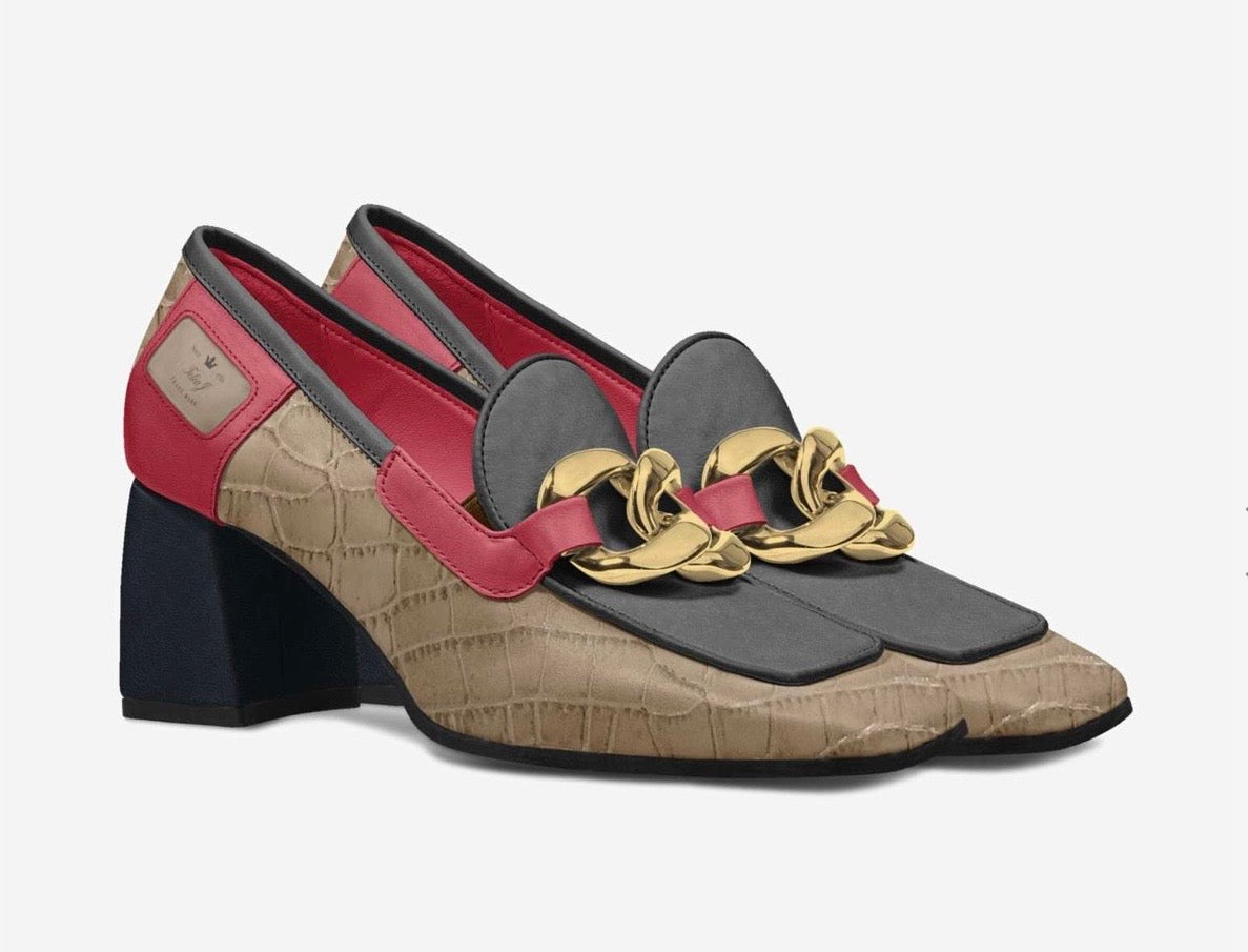 Firenze Royale Block Heel - Italian Luxury