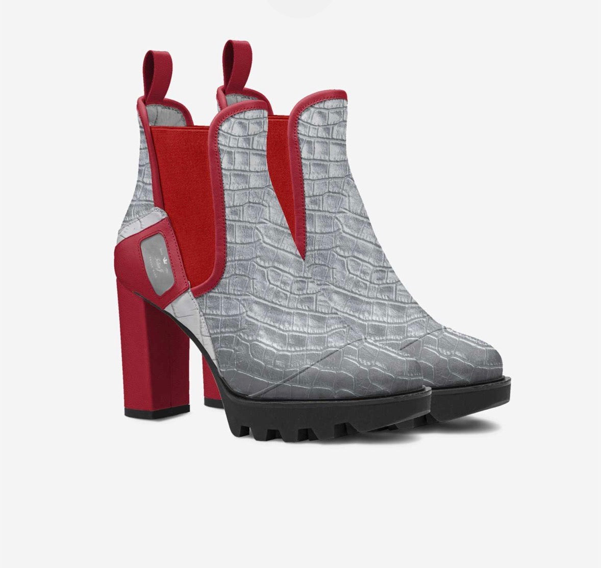 Silver Rouge Luxury Ankle Boot