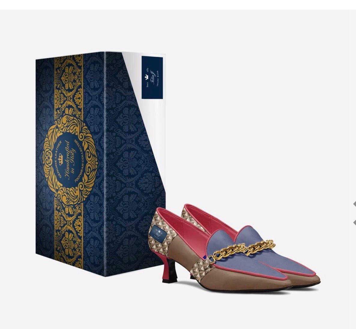 Milan Rose' Luxe Low Heel Pump