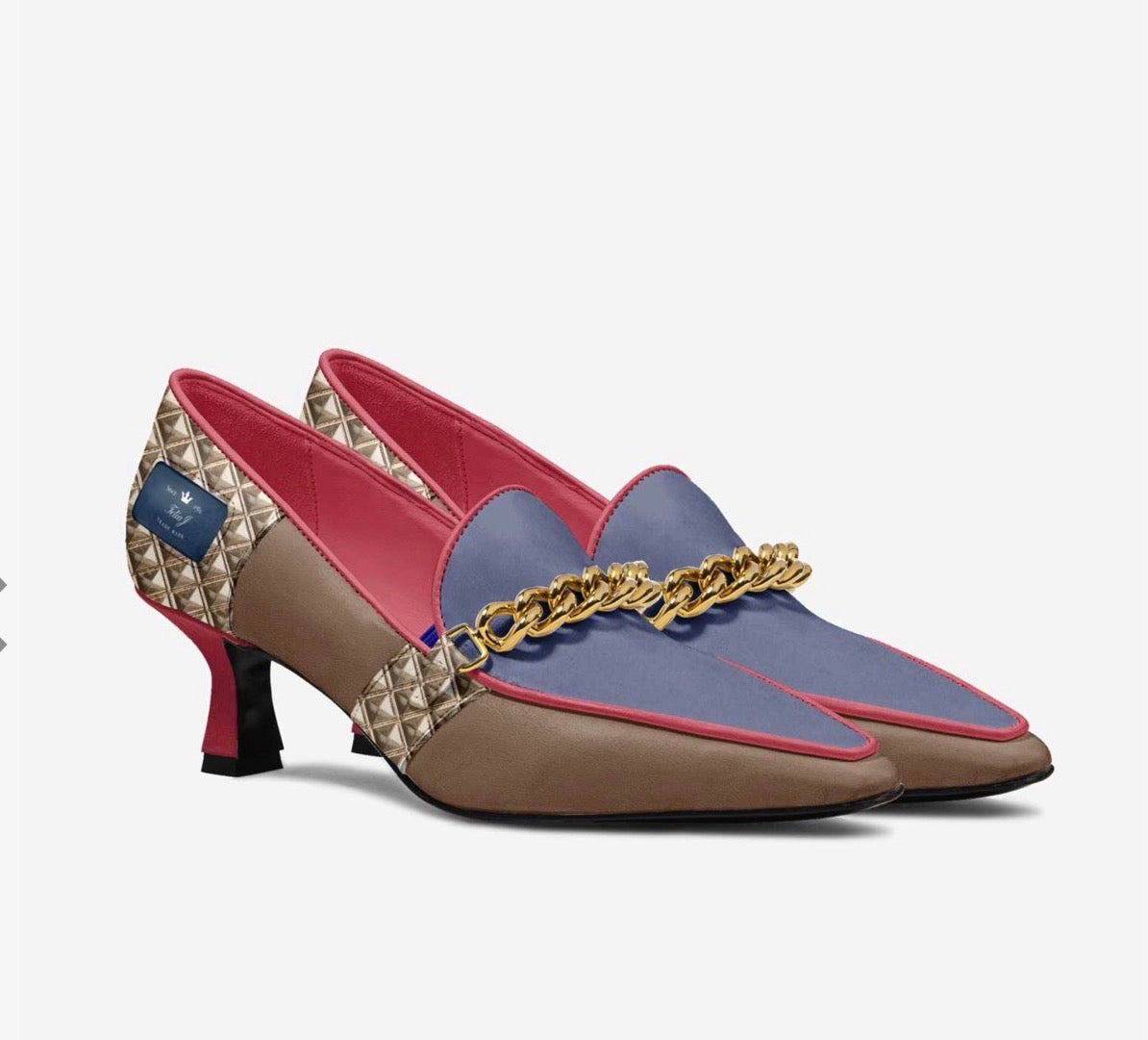 Milan Rose' Luxe Low Heel Pump
