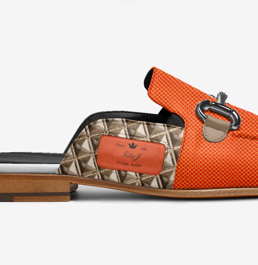 Sorento Orange Mule Unisex