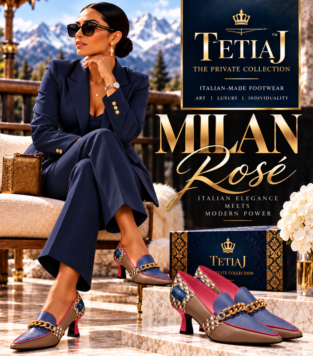 Milan Rose' Luxe Low Heel Pump