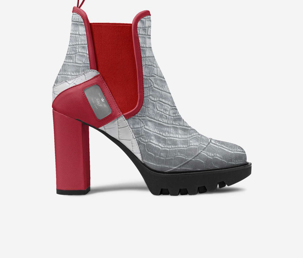 Silver Rouge Luxury Ankle Boot