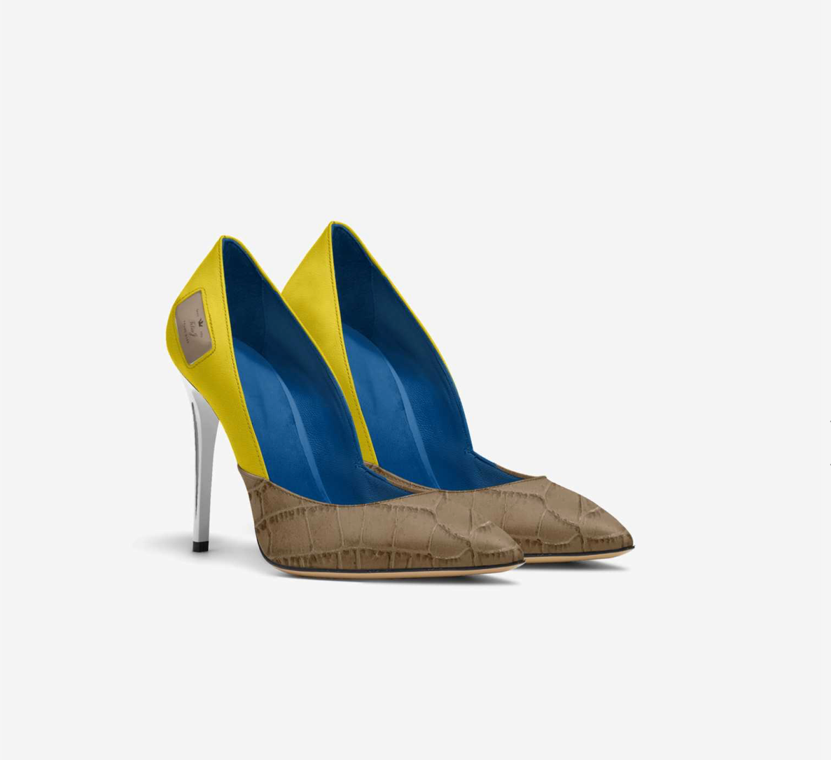 Monaco Azure Pump - Italian Luxury