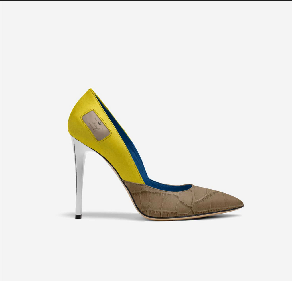 Monaco Azure Pump - Italian Luxury