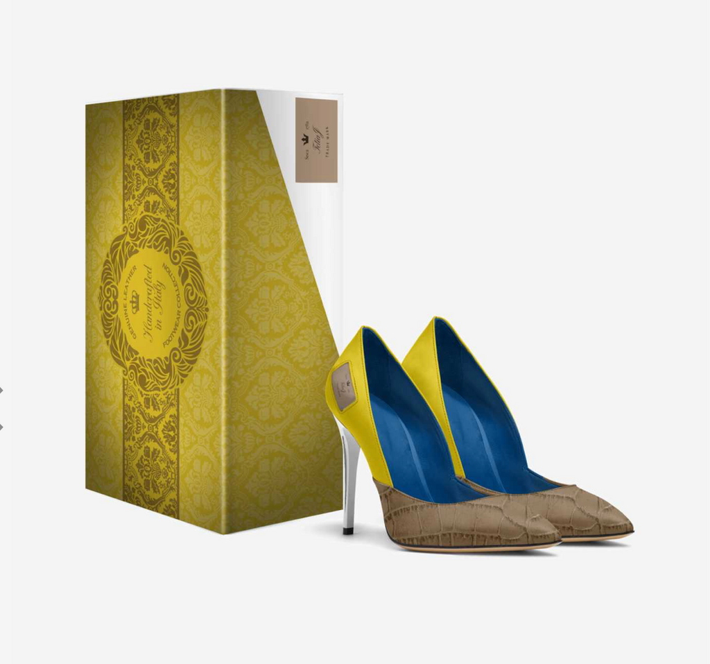 Monaco Azure Pump - Italian Luxury
